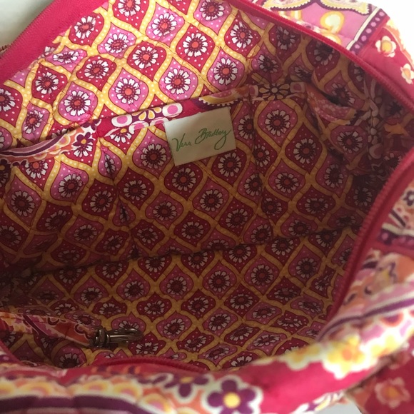 Vera Bradley Red Floral Medium Purse - Picture 5 of 5